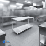 meja kerja tingkat ganda