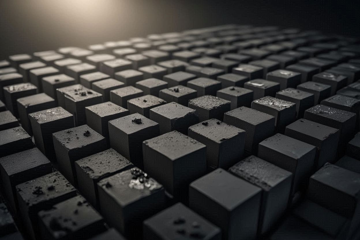 high density coconut charcoal cubes