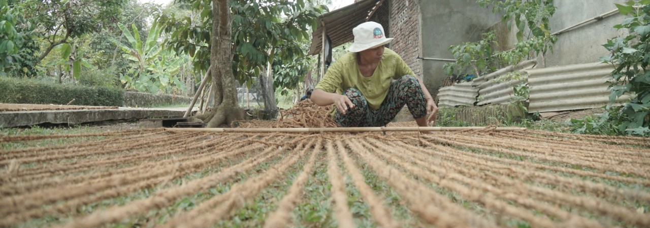 Pemanfaatan Jaring Sabut Kelapa