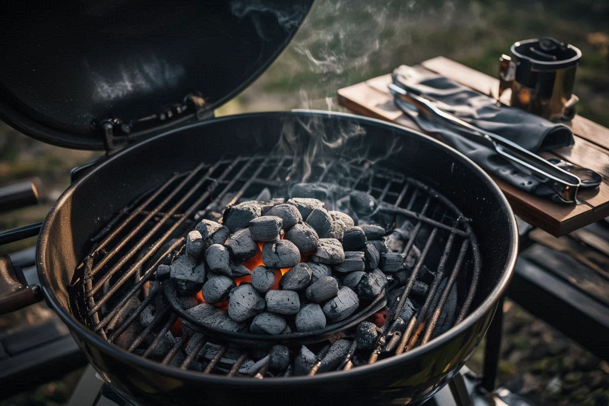beginner-friendly safe charcoal briquette ignition