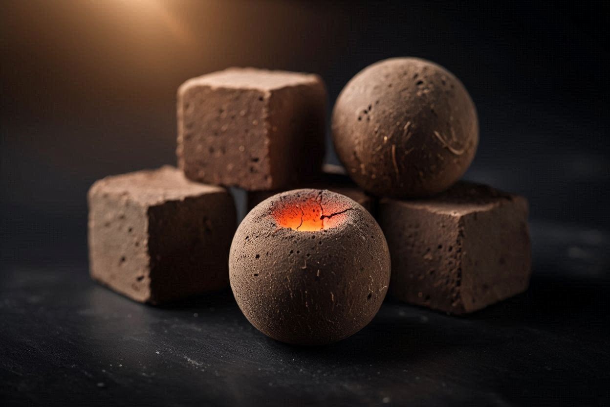 compressed coconut hookah coals