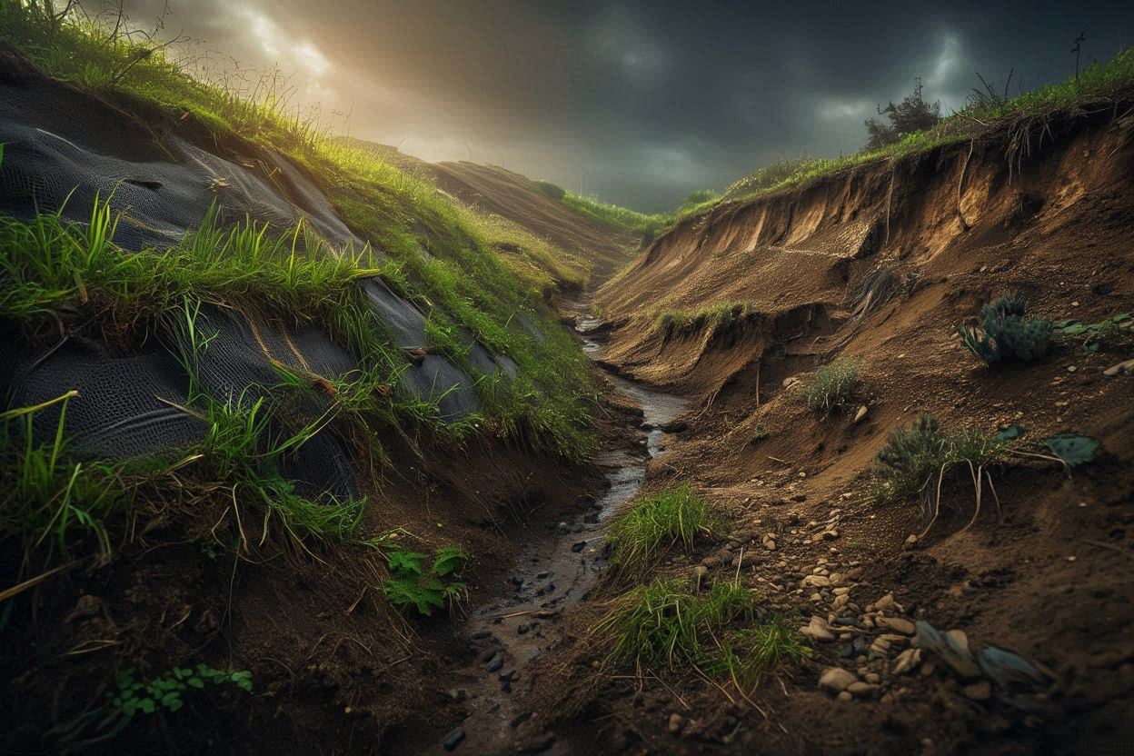 cocomesh sebagai solusi alami penahan tanah