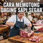 cara memotong daging sapi segar