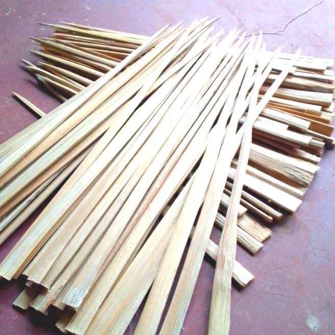 cara mengolah bambu jadi lidi